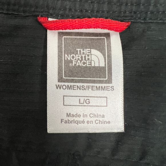 The North Face 1/2 Button Long Sleeve Black Top Size Large - Picture 2 of 13